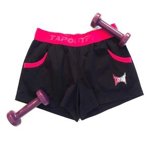 TapouT Womens Warrior Woven Knit Mix Graphic Short